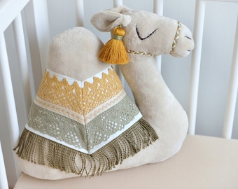 Camel Soft Toy, Camel Toy, Camel Nursery, Camel Nursery Decor, Boho Baby Room Decor, Wanderlust, Birthday gift - MADE TO ORDER