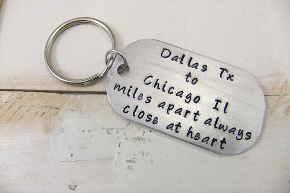 etsy long distance keychain