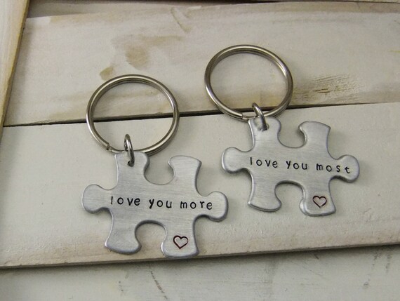 etsy puzzle piece keychain