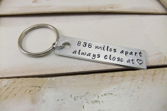 etsy long distance keychain