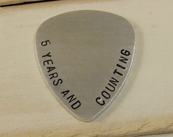 Personalized Guitar Pick, Custom Guitar Pick, Stamped Guitar Pick, Anniversary Gift, Father's Day Gift