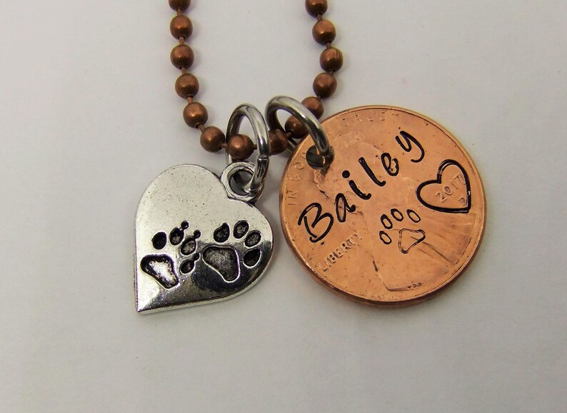 Pet Memorial Necklace Pet Remembrance Necklace Pet Remembrance Pet Memorial Jewelry Pet Memorial Gift Gift Pet Remembrance Necklace