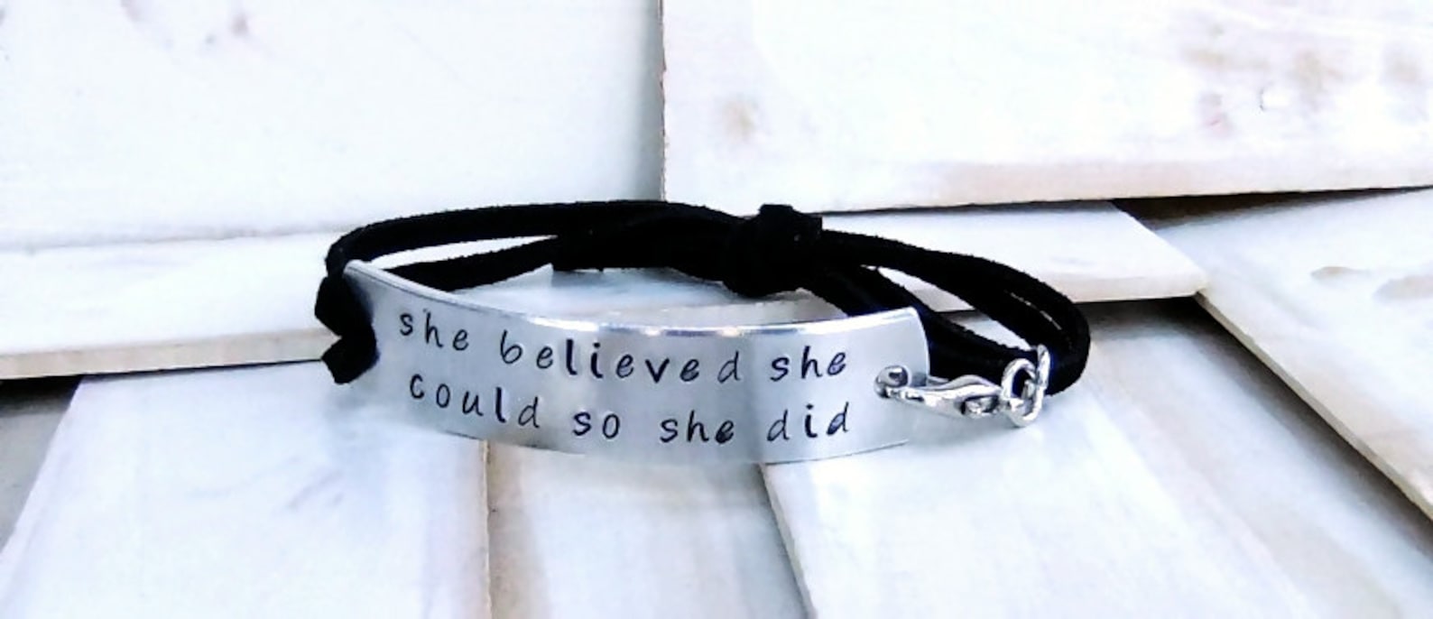 She Believed She Could so She Did Bracelet, Back to