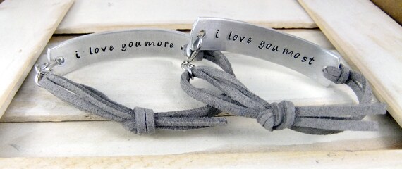 I Love You More I Love You Most Couples Bracelets Couples Gift Set His and Hers Bracelet His and Hers Jewelry Mother Daughter Bracelet Etsy