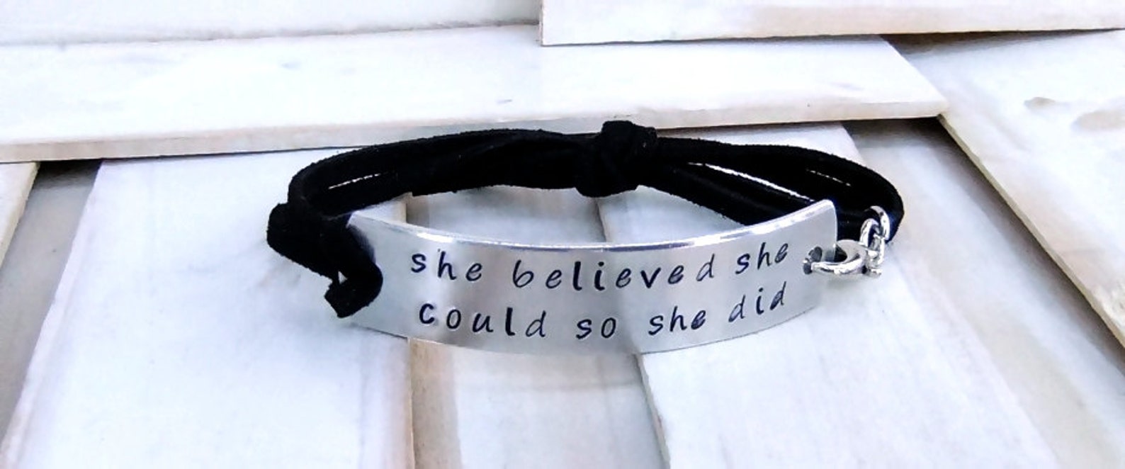 She Believed She Could so She Did Bracelet, Back to