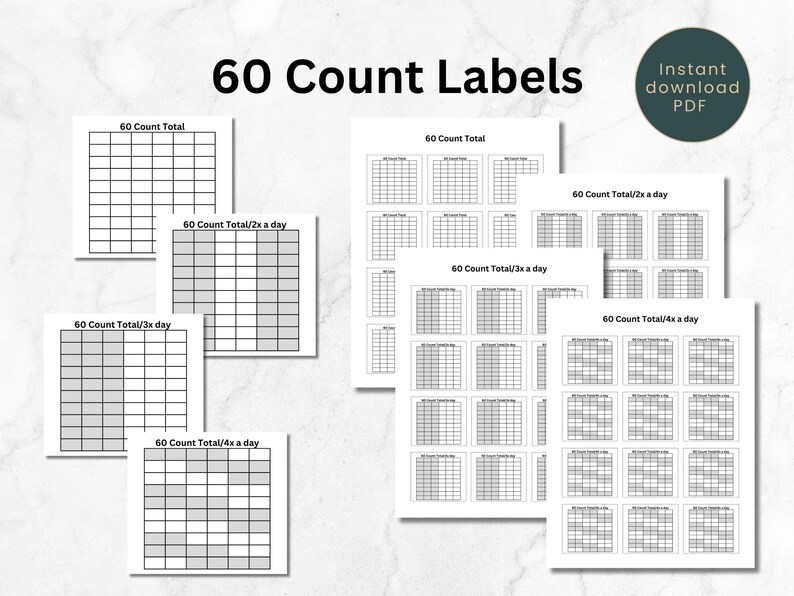 MEDICATION TRACKER LABELS Medicine Log for Kids and Seniors Post Op ...