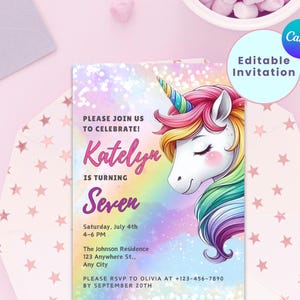 Barbie unicorn invitation new arrivals