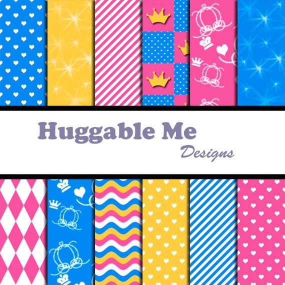 Princess Paper, Digital Princess Paper Pack, Printable Princess ...