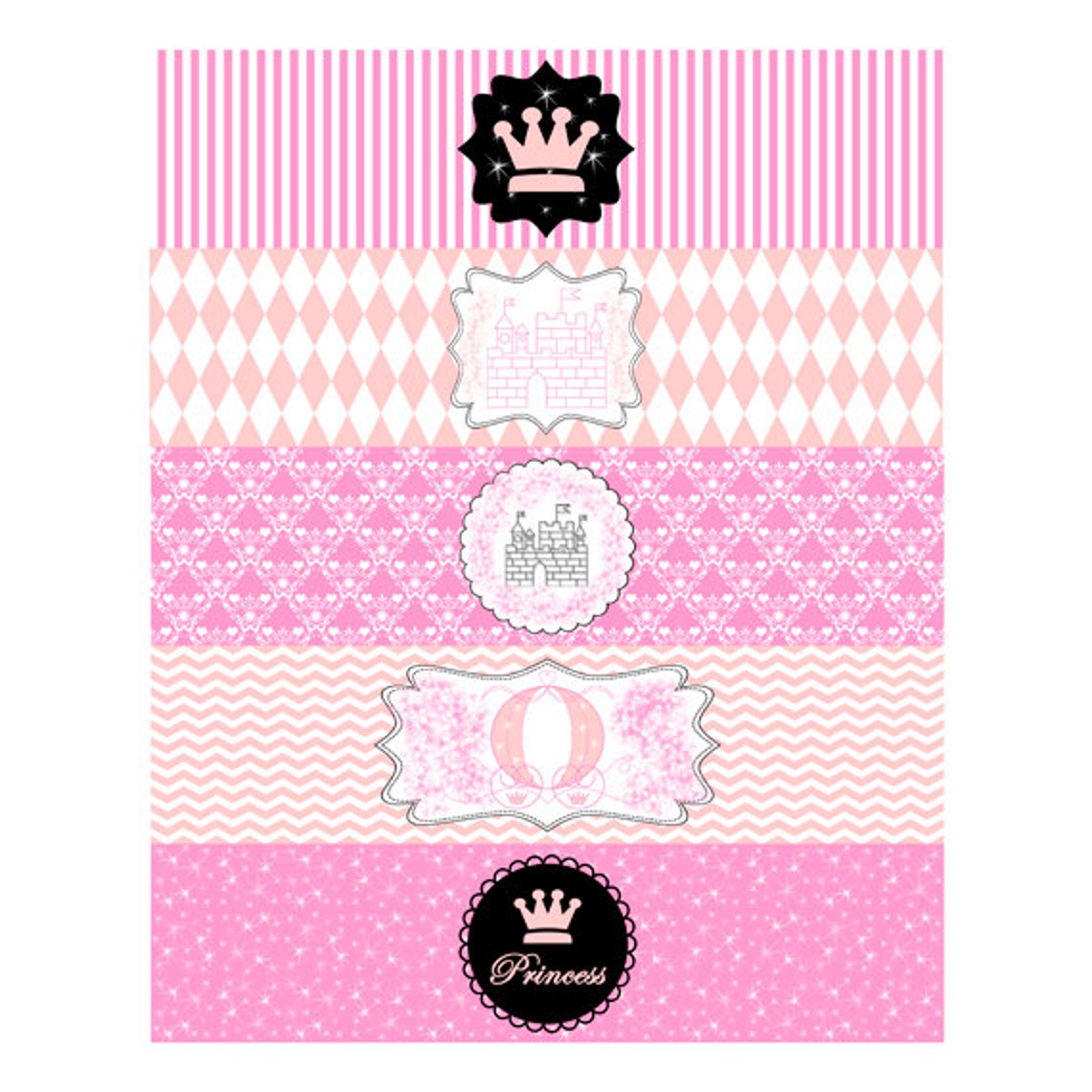 Princess Banner DIY Printable Birthday Banner and Baby - Etsy