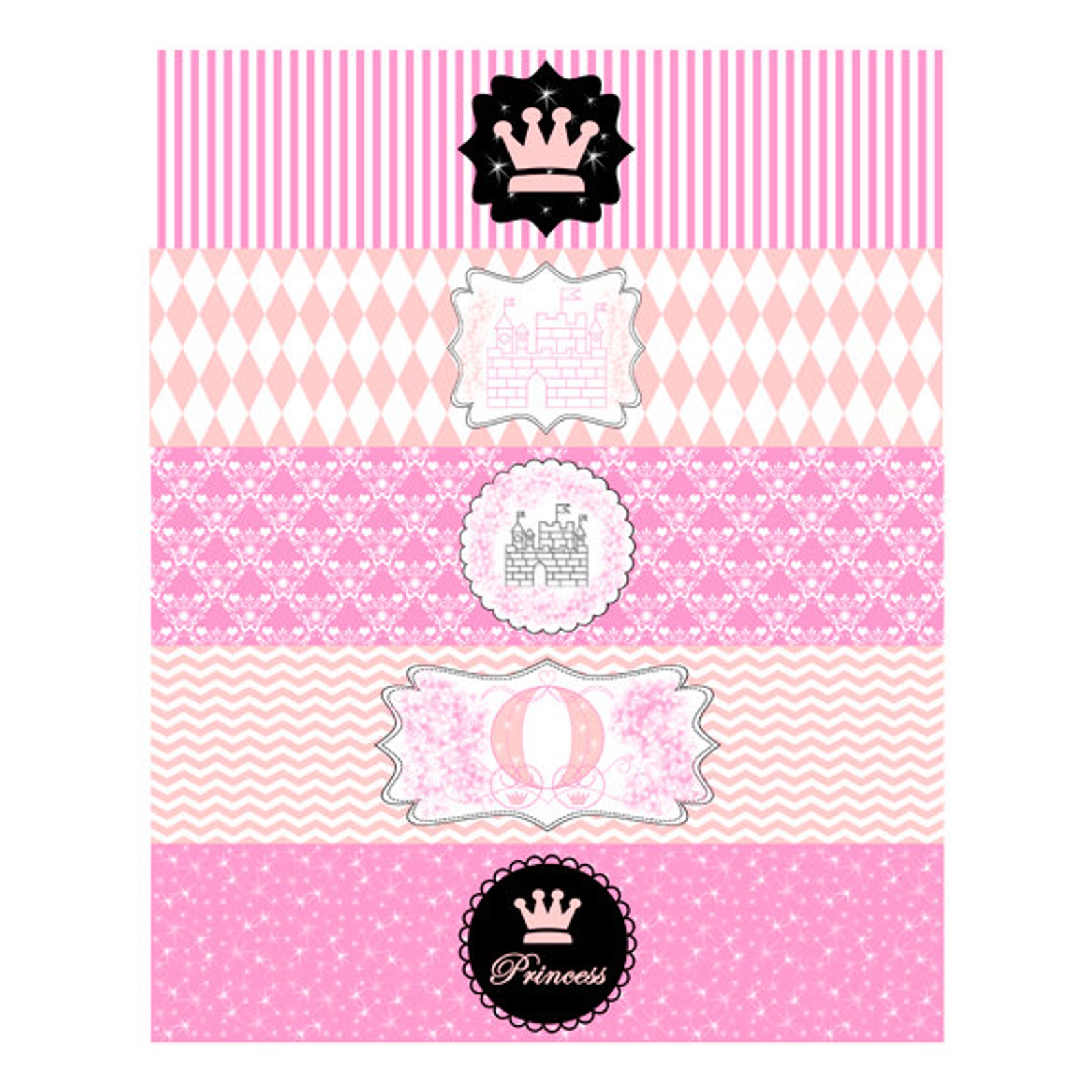 Princess Banner DIY Printable Birthday Banner and Baby - Etsy