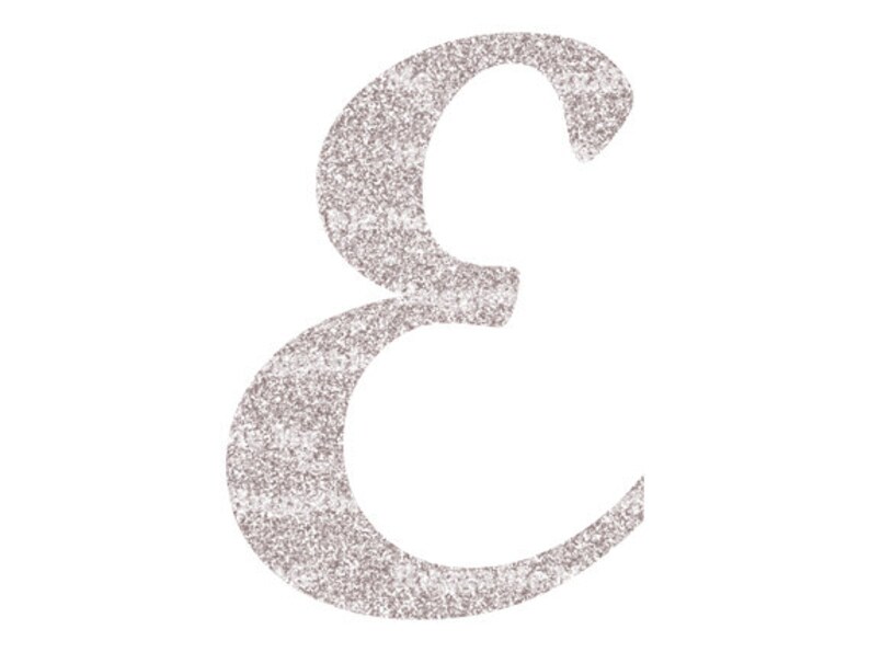 Glitter Silver Alphabet Clipart Digital Glitter Letters Etsy