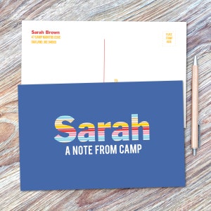 Cartes postales de camp d’été de fille de bandes d’amusement (ensemble de 10) | Cartes postales pour enfants | Camp Stationery | Cartes postales de 6 » X 4 » pour enfants