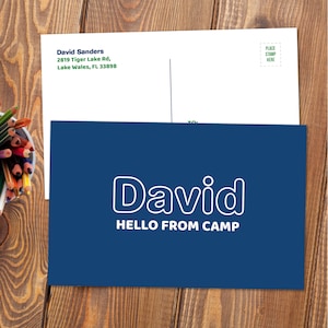 Cartes postales modernes de camp d’été de marine (ensemble de 10) | Cartes postales pour enfants | Camp Stationery | Cartes postales de 6 » X 4 » pour enfants