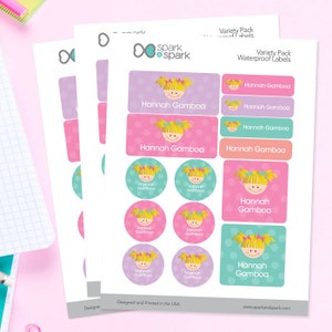Kindergarten Labels - Just Like Me - Dishwasher safe Labels - Daycare Labels - Customized Labels - Baby Bottle Labels - School Supply Labels