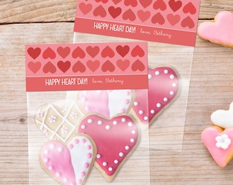 Full of Sweet Hearts - Alla hjärtans dag-presentpåse - Set med 24 / Alla hjärtans dag-gåvoetiketter / Alla hjärtans dag-presentpåse