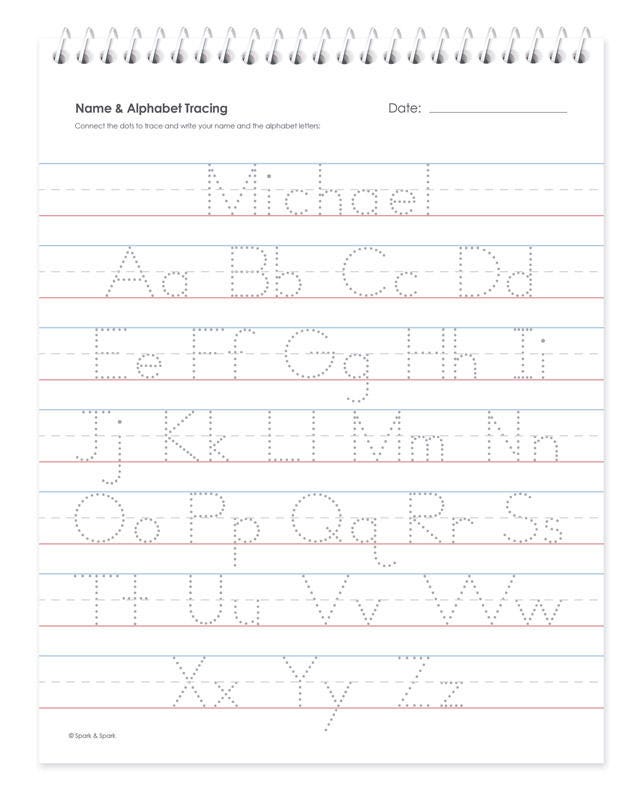 English Vertical Writing Book for Boys | Activity Workbook for Kids ...