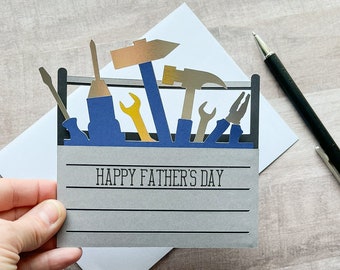 Gift Card Holder for Dad, Father's Day Gift Card Holder, Toolbox Gift Card Holder, Gift for Handyman, Gift for Dad