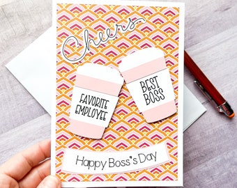 Boss Day Card Printable From Group From Employee Great Boss - Etsy