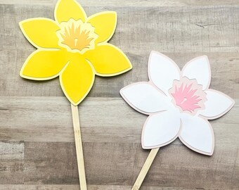Flower Gift Card Holder, Daffodil Gift Card Holder, Lily Card, Teacher Gift, Mother's Day Gift, Gift Card Bouquet, Easter Gift Card