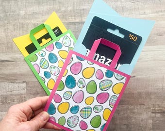 Extra Large Gift Card Holder, Easter Gift Card Holder, Shopping Bag Gift Card Holder, Teacher Gift, Basket Stuffer