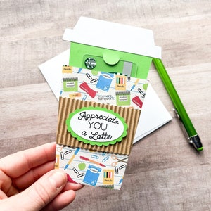 Teacher Gift Card Holder, Coffee Cup Gift Card Holder, Teacher Appreciation Gift, End Of School Year Gift for Teacher, Paraprofessional Gift