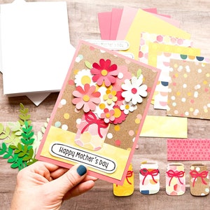 DIY Mother's Day Card Kit, Make Your Own Mother's Day Card, Mother's Day Activity Kit, Kids Craft for Mother's Day, DIY Card Set