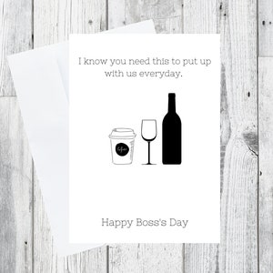 Lustige Boss's Day Karte, Sofort Download, lustige Boss's Day Karte, Geschenk für Bosse, Happy Boss's Day
