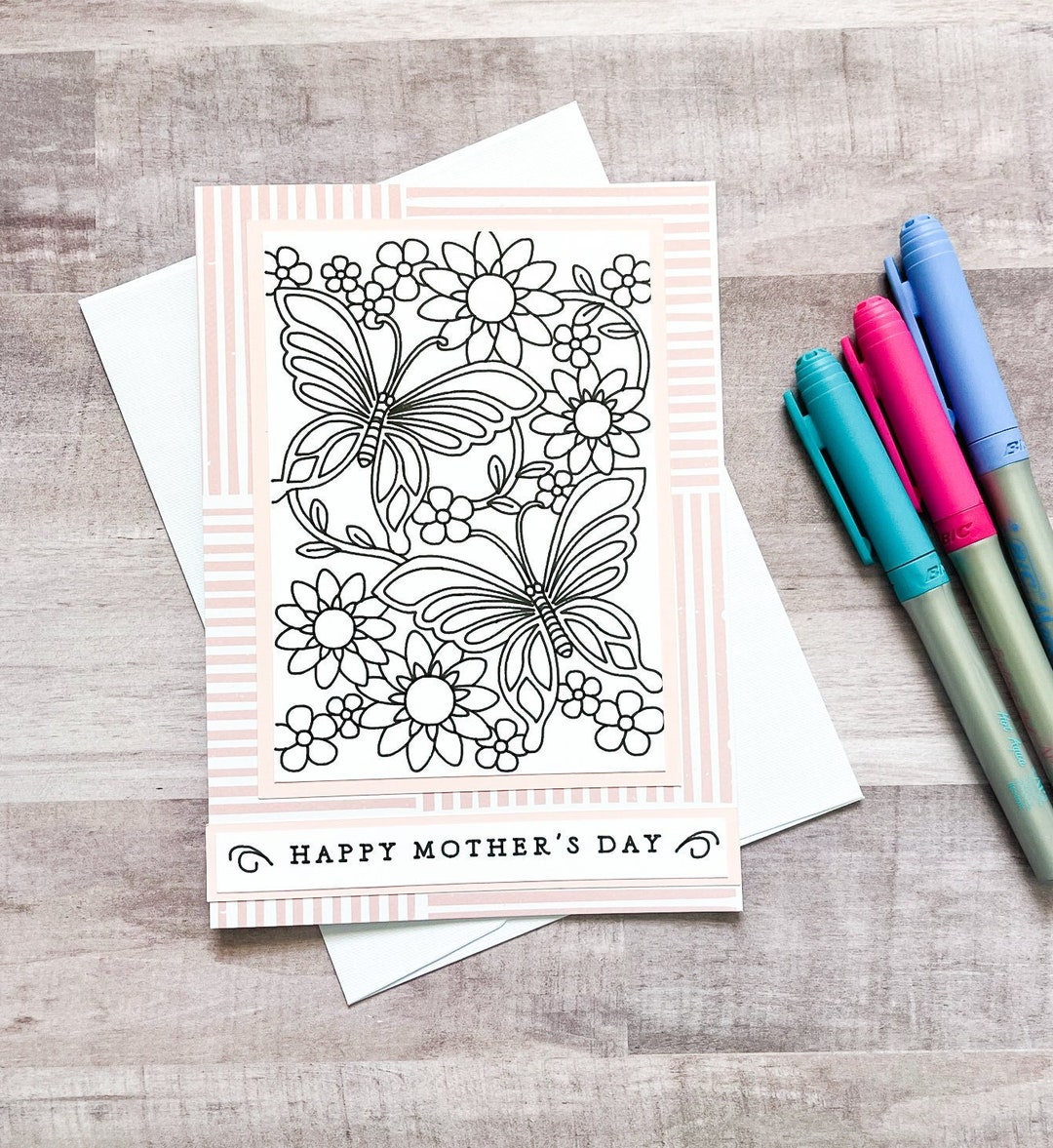 Make Your Own Mother's Day Card, Color Your Own Card, Happy Mother's ...