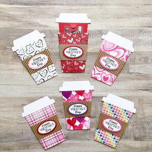 Valentine's Day Gift Card Holder, Coffee Cup Gift Card Holder, Valentines Day Teacher Gift image 4