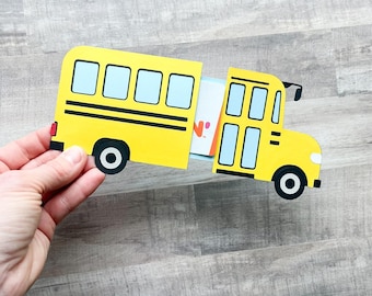 School Bus Gift Card Holder, Bus Driver Gift Card Holder, Teacher Appreciation Gift, Holiday Bus Driver Gift, Back to School