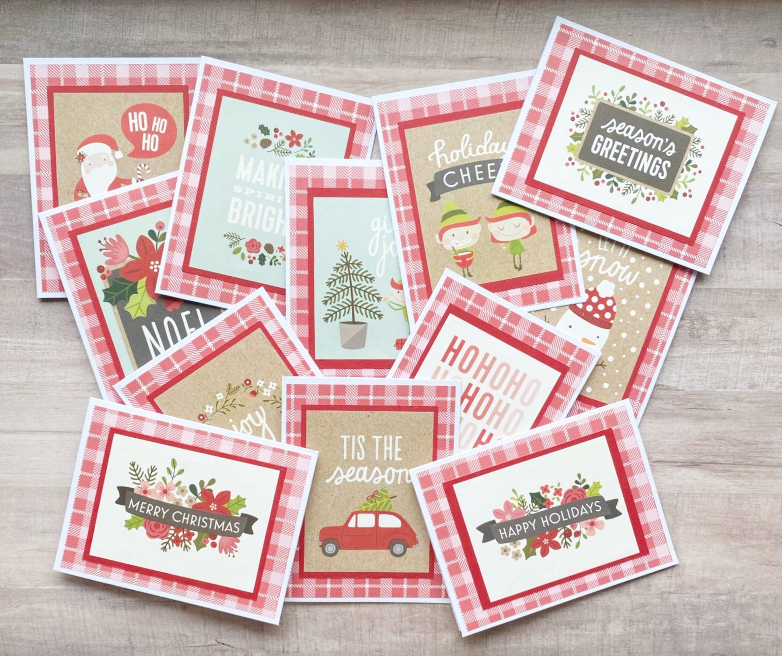 Bulk Christmas Cards Assorted Christmas Card Pack Christmas Etsy