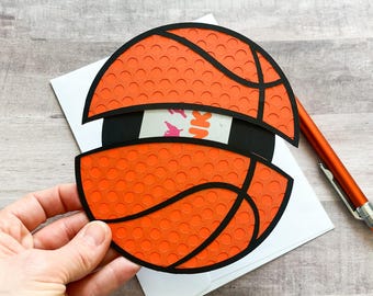 Basketball Gift Card Holder, Sports Gift Card Holder for Grandson, Gift for Coach, Gift for Teen Boy Birthday, Happy Birthday Gift Card
