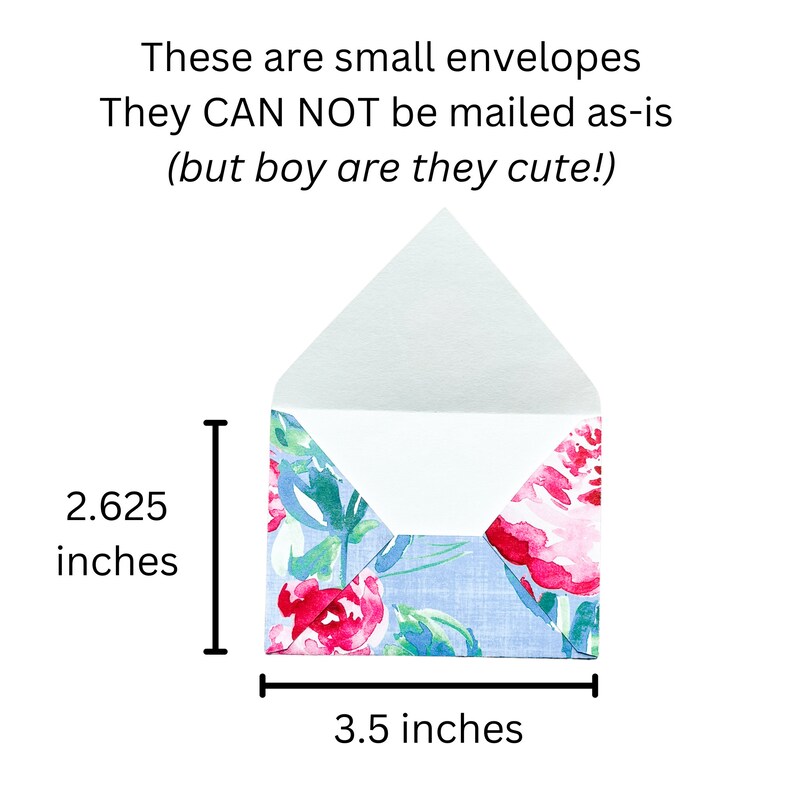 Mini Envelopes Tiny Envelopes With Blank Cards Small Etsy