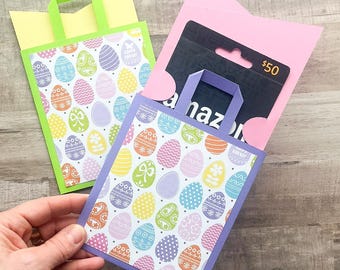 Extra Large Gift Card Holder, Easter Gift Card Holder, Shopping Bag Gift Card Holder, Teacher Gift, Basket Stuffer