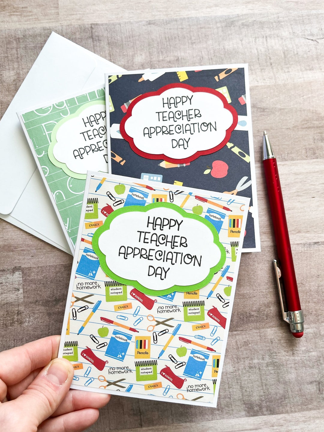Thank You Card for Teachers, Teacher Appreciation Card ...