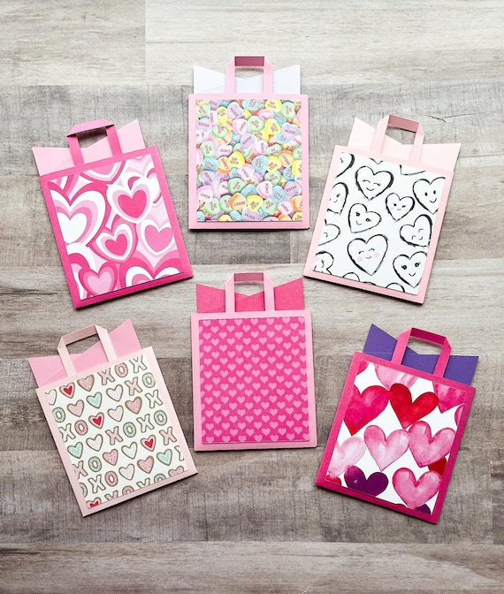 Paper Bag Valentine Card Holder