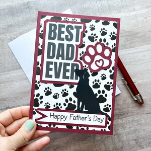 Fathers Day Card for Dog Dad, Pup Dad Father&#39;s Day Gift, Father&#39;s Day Card from Dog, Pet Card, Pawthers Day Card