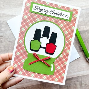 Christmas Card for Manicurist, Christmas Card for Nail Professional