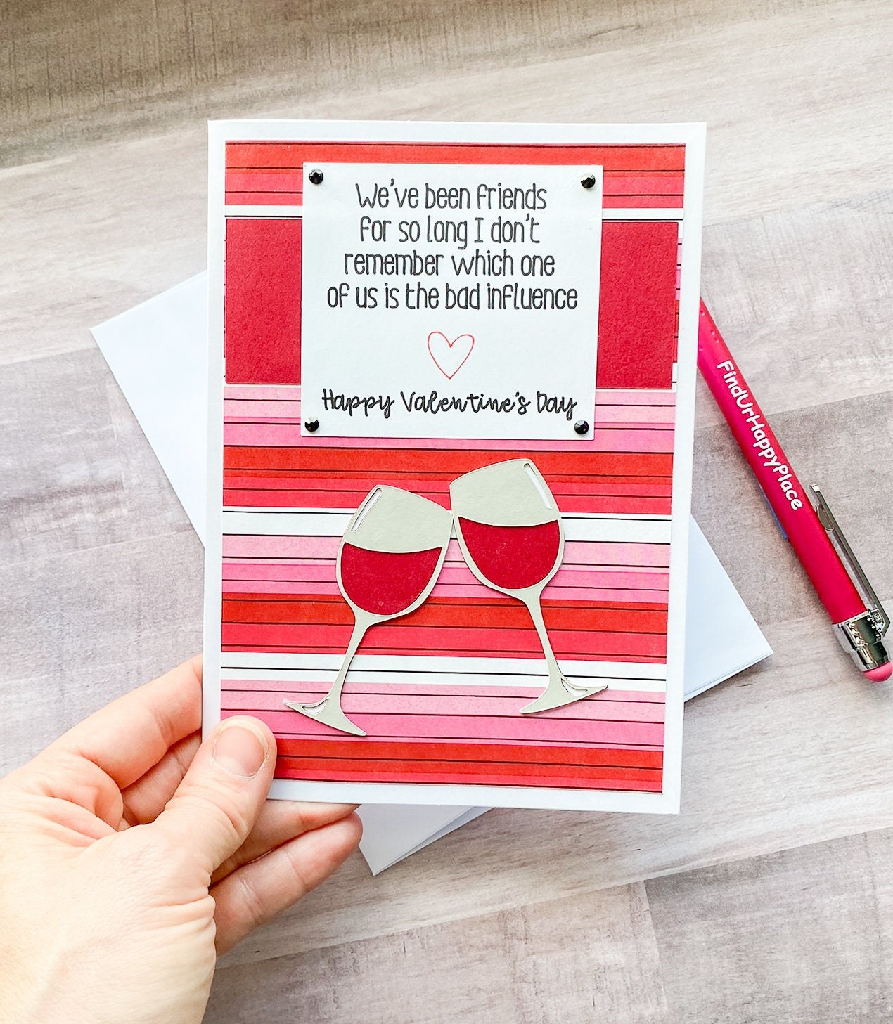 Best Friend Valentine's Day Card Happy Valentine's - Etsy Ireland
