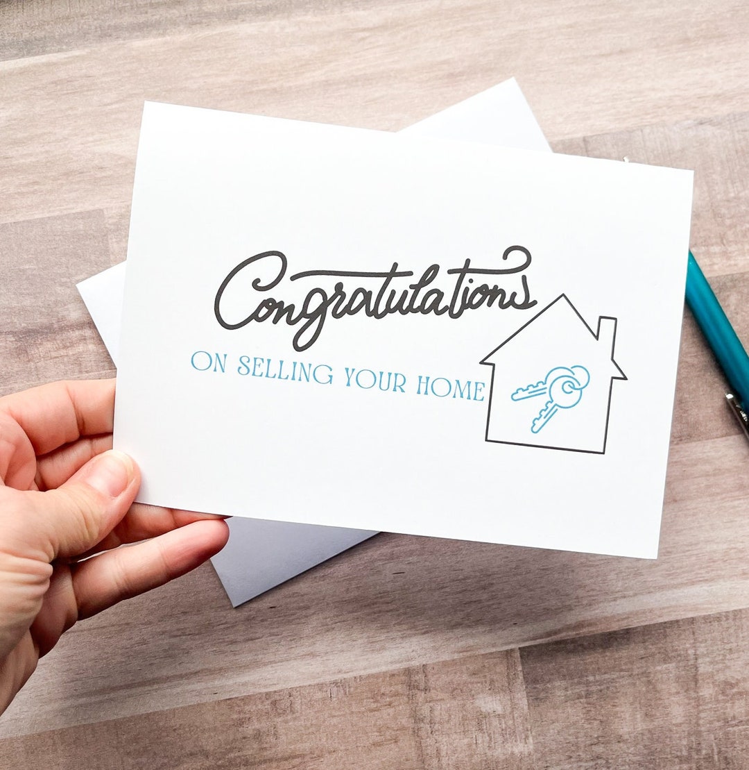 Congratulations on Selling Your Home Gift, Housewarming Card ...