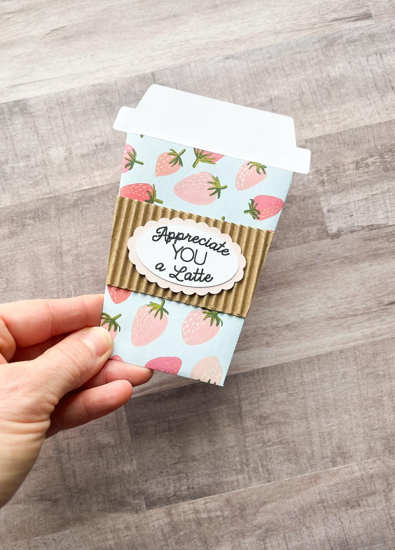Appreciate You a Latte Coffee Cup Gift Card Holder, Thank You Gift ...