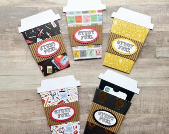 College Student Gift Card Holder, Coffee Gift Card Holder for Student, Study Fuel Gift, Back to School Gift