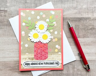 Administrative Professional's Day Card, Administrative Assistant Card, Secretary's Day Card, Card for Receptionist, Admin Day Gift