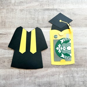 Graduation Gift Card Holder, Cap and Gown Graduation Card, Congratulations Grad Card, Gift Card Holder, Class of 2024 image 3