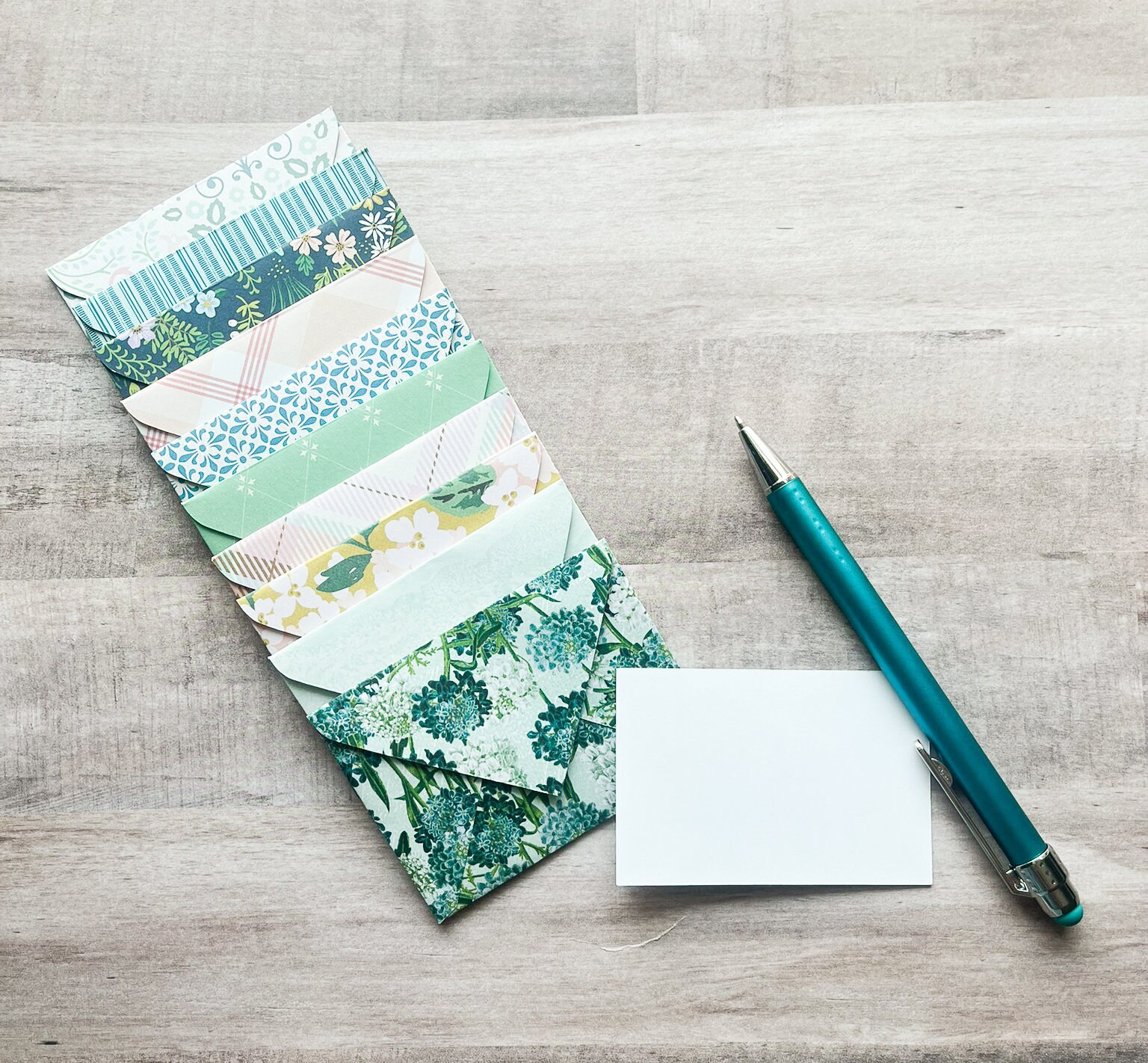 Mini Thank You Notes, Set of 10 Small Thank You Cards and Envelopes ...