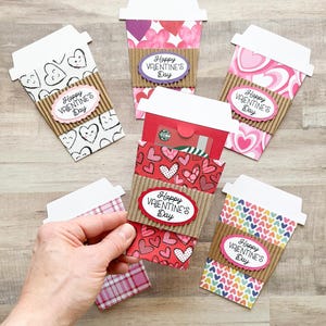 Valentine's Day Gift Card Holder, Coffee Cup Gift Card Holder, Valentines Day Teacher Gift image 2