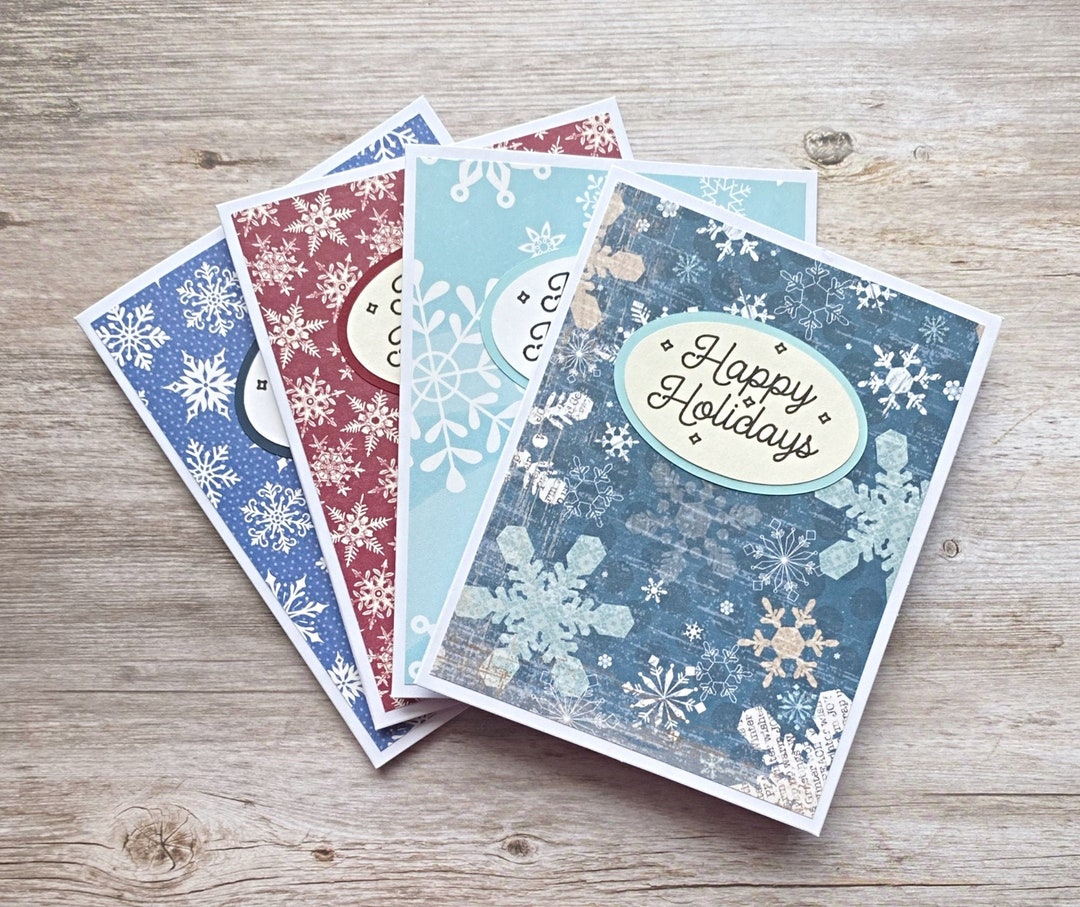 Set of Holiday Cards Bulk Holiday Cards Seasonal Notecards Etsy