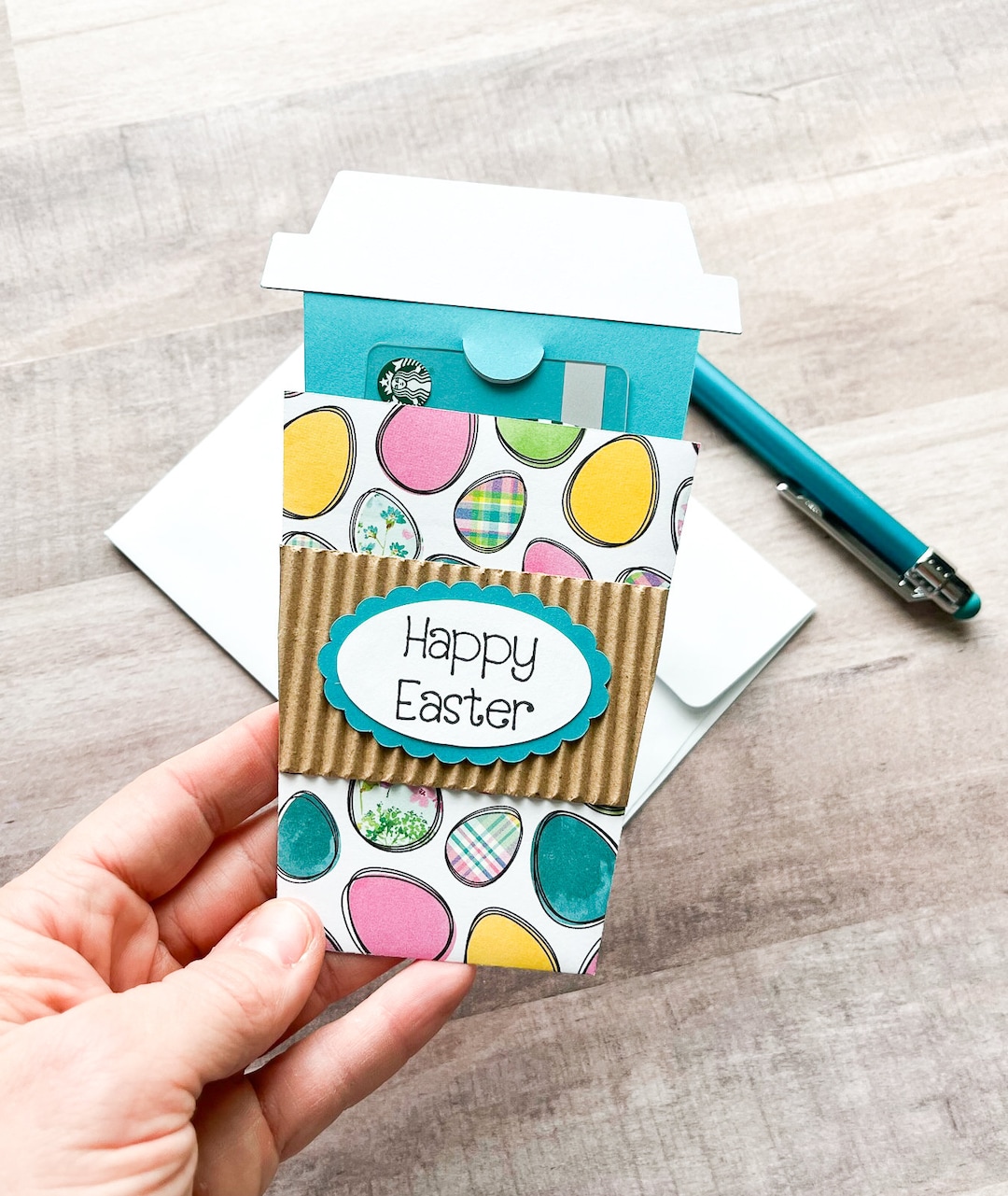 Easter Gift Card Holder Coffee Cup Gift Card Holder Easter Etsy