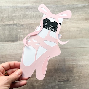 Dance Gift Card Holder, Ballet Gift Card Holder, Gift for Dance Teacher, Birthday Gift for Girl, Gift for Dance Team, Dance Slipper Gift