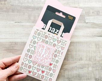 Extra Large Gift Card Holder, Teacher Gift, Valentines Gift Card Holders, Shopping Bag Gift Card Holder